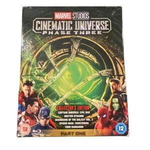 Marvel Cinematic Universe Blu-ray Phase Three Collectors Ed Part One 6 DVD Set